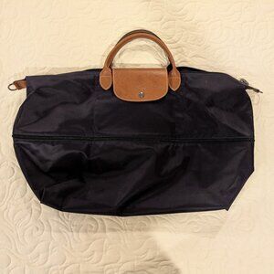 Longchamp Le Pliage Expandable Travel Bag, Dark Navy